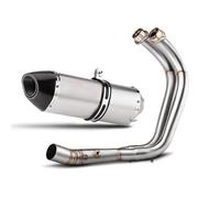 Motorbike Exhaust Pipe Motorcycle Exhaust Pipe Muffler For YA&MAHA MT07 FZ07 XSR700 Tracer 7 MT FZ 07 2014-2025 Full E&scape Systems Link Tube Connection Silencer Tube(Color 13)