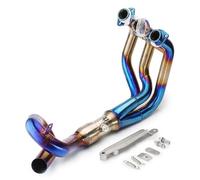 Motorbike Exhaust Pipe Motorcycle Middle Pipe For YA&MAHA MT09 FZ09 MT-09 FZ-09 MT FZ 09 2013-2020 Full System Exhaust Muffler Slip On Midpipe Link Pipe Connection Silencer Tube(Color 4)