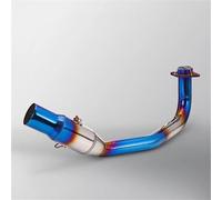 Motorbike Exhaust Pipe Motorcycle Muffler Exhaust Pipe For HO&NDA For FORZA 350 300 Es&cape System Modifed Tube Front Link Pipe Connection Tube Silencer(Blue 1)