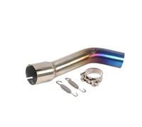 Motorbike Exhaust Pipe Motorcycle Slip On Middle Pipe For YA&MAHA FZ1 FZ1N FZ1000 FZ 1 N 1000 2001-2015 Exhaust E&scape Mid Link Tube Connector Muffler Silencer Tube Connecting(Color 3)