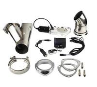 Motorbike Exhaust Pipe Muffler 2.5 3 Inch Electric Exhaust Muffler Valve Cutout Remote Switch Controller Dump Bypass