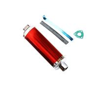 Motorbike Exhaust Pipe Muffler Pipe Motorcycle 32mm 1.25" Muffler Silencer Exhaust Pipe For 50cc 110cc 125cc Dirt Pit Bike ATV Parts Motorcycle Exhaust Pipe Muffler