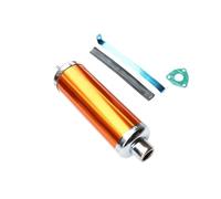 Motorbike Exhaust Pipe Muffler Pipe Motorcycle 32mm 1.25" Muffler Silencer Exhaust Pipe For 50cc 110cc 125cc Dirt Pit Bike ATV Parts Motorcycle Exhaust Pipe Muffler