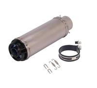 Motorbike exhaust Universal 60MM Motorcycle Exhaust Modified Scooter Muffler Fit Most For DUCATI Diavel1200 For BMW S1000RR(Chrome)