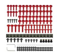 Motorbike Fairing Bolt Body Motorcycle Fairing Fastener Clips For MT-125 MT125 MT-01 MT01 Windscreen Bolts Screws Bodyworks Nuts Kit Clips(Red)