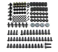 Motorbike Fairing Bolt Kit Motorcycle Fairing Fastener Bolts Clips For Suzuki GSF650 GSF750 GSF1200 GSF1250 Bandit Windscreen Screws Nuts Bolts Kits Windscreen Screws Bolt Clips(Black)