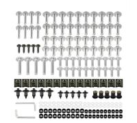 Motorbike Fairing Bolt Kit Motorcycle Fairing Fastener For KYMCO Agility 125 50 Bet Win 150 250 Frost 200i Yager GT 200i Windscreen Bolts Nuts Screws Clips Kit Windscreen Screws Bolt Clips(Silver)