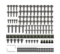 Motorbike Fairing Bolt Kit Motorcycle Fairing Fastener For KYMCO Agility 125 50 Bet Win 150 250 Frost 200i Yager GT 200i Windscreen Bolts Nuts Screws Clips Kit Windscreen Screws Bolt Clips(Titanium)