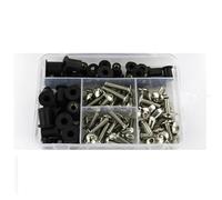 Motorbike Fairing Bolts Kit Nuts Motorcycle Fairing Fastener Clips For Ducati SUPER SPORT 620s 800ss 1000ss Windscreen Screws Bolts & Nuts Kit Windscreen Screws Set(Silver)