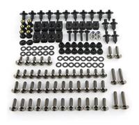 Motorbike Fairing Bolts Kit,Nuts Motorcycle Fairing Fastener Clips For YA&MAHA MT-09 FJR1300 YZF-R3 R25 MT-07 MT 07 YZF-R1 XJR1300 Windscreen Screws Bolt Nut Kits Windscreen Screws Set(Titanium)