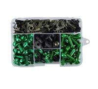 Motorbike Fairing Motorcycle Fairing Fastener Clips For Suzuki GSR750 GSR 750 Bandit 600 Windscreen Screws Bolts Nut Mounting Kits Windscreen Bolt Clips(Green)