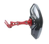 Motorbike Fenders Motorcycle Rear Wheel Fender Mudguard Universal Adjustable Extend Extender Mudguard Motorcycle Mudguard Cover(Red)