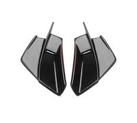 Motorbike Fixed Side Spoiler Winglets Aerodynamic Spoiler Aerodynamic For ZX4R/4RR/25R 2019-2024(Bright Black)