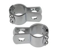 Motorbike Foot Pegs Fit For Harley Softail Fat Bob Dyna For Honda Motorcycle Footpeg Clamp 28mm 32mm 38mm Engine Guards Foot Pegs Mount(Chrome 32mm)