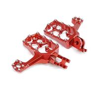 Motorbike Foot Pegs Footpeg For CRF300L For RALLY 2021 2022 2023 2024 2025 CNC Extender Wide Fat Footrest Footpeg Foot Pegs Pedal Accessories(Red)