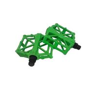 Motorbike Foot Rests 2PCS Bicycle Pedal Anti-slip Fiber Widened Aluminum Alloy Fiber Ultralight Seal DU Bearing BMX MTB Cycling Bicycle Pedals In Motorbike Foot Rests(GREEN-1pair)