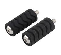 Motorbike Foot Rests 2Pcs Motorcycle Shift Peg Shifter Peg Pedal Heel Toe Fit For Harley Dyna Fat Bob Street Bob Softail Touring Dirt Bike Footpegs(2Pcs Black B)