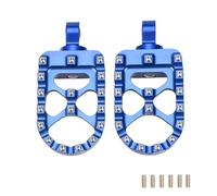 Motorbike Foot Rests Dirt Bike Footpegs Motorcycle Foot Pegs Wide Fat Footrests Pedals Shifter Pegs Fit For Harley Sportster XL 883 1200 Dyna Street(Blue)