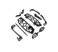 Motorbike Foot Rests Fit For Harley Touring Electra 2014-25 Motorcycle Driver Passenger Floorboards Shift Lever Brake Pedal Kit Non-slip Foot Rest Pegs Pedals(Black Floorboard)