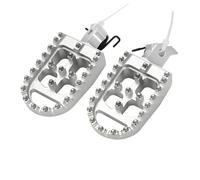 Motorbike Foot Rests Fit For KAWASAKI KLR650 Adventure Traveler 2022-2023 Motorcycle Foot Pegs Pedals Footrests Foot Pedals Rests(Silver)
