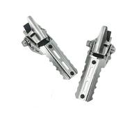 Motorbike Foot Rests For BMW For CRF1000L Africa Twin X-ADV For Tiger Motorcycle Front Driver Highway Footrest Folding(Silver)