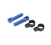 Motorbike Foot Rests For Kawasaki For Versys For 650 1000 1Pair Motorcycle Universal Pedals Folded Footrest Footpeg Motorcycles Mopeds Scooters Bicycle(Blue)