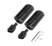 Motorbike Foot Rests For Softail For Fat Bob For Street Bob For Fat Boy For Breakout Sport Glide Low Rider SportsterS RH1250S Rider Foot Pegs Front Footrest(Black)
