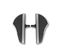 Motorbike Foot Rests For Touring For Electra For Glide For Dyna 1 Pair Motorcycle Rear Passenger Defiance Floorboards Male Mount Foot Pegs Aluminum Pedal In Motorbike Foot Rests(Chrome and Black)
