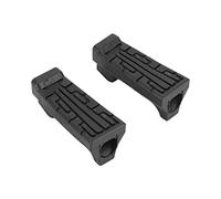 Motorbike Foot Rests,KIMISS 1 Pair Motorcycle Front Foot Pegs Rubber Pedal Footrest Foot Pegs for YBR 125(Black)