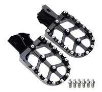 Motorbike Foot Rests Motorcycle Foot Pegs Rests Pedals Footpegs Bracket Fit For Sur Ron Light Bee X/S Fit For Segway X160/X260(Black Foot pedal)