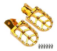 Motorbike Foot Rests Motorcycle Foot Pegs Rests Pedals Footpegs Bracket Fit For Sur Ron Light Bee X/S Fit For Segway X160/X260(Gold Foot pedal)