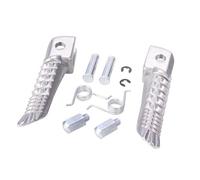 Motorbike Footrests Accessories Component For SV650 For K5 For K6 For K7 Motorcycle Rear Footrests Front Foot Pegs For GSXR600 For GSXR750 For GSXR1000 For GSX-S750 For B-KING(Front Footrest silver)