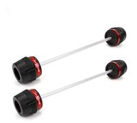 Motorbike Frame Slider Motorcycle Front Rear Fork Wheel Axle Protector For MT-03 MT03 MT 03 Frame Slider Crash Wheel Axle Fork Crash Pad(Red,Front Rear)