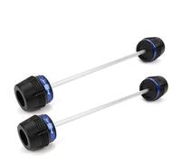 Motorbike Frame Slider Motorcycle Front Rear Fork Wheel Axle Protector For MT-03 MT03 MT 03 Frame Slider Crash Wheel Axle Fork Crash Pad(Blue,Front Rear)