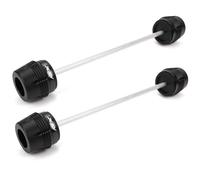 Motorbike Frame Slider Motorcycle Front Rear Fork Wheel Protector For For FORZA 750 NSS 2021-2025 Frame Slider Crash Protection Wheel Axle Fork Crash Pad(Black,Front)