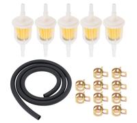 Motorbike Fuel Injection Installation 1/4 Inch ID Fuel Hose Filter Tube Clamp Line For Motorcycle Car Scooter ATV Mopeds Off-road Vehicle Inline Kit Motorcycle Fuel Shut Off Valve