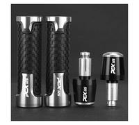 Motorbike Grip 2024 2022 For For PCX125 PCX 125 2010~2021 2020 2019 2018 2017 2016 7/8" 22MM Motor Handlebar Grips Handle Bar Cap End Plugs Handlebar Grip(Silver)