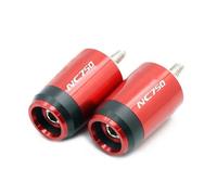 Motorbike Grip End Plug Caps Motorcycle 7/8'' 22MM Grips Handle Bar Cap End Plugs Suitable For NC750 NC750S NC750X(Red)
