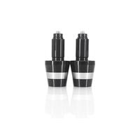Motorbike Grip End Plug Caps Motorcycle Bar End Weights Suitable For CBR600RR CBR600RRA CBR650F CBR650R ABS CB125F CB125R CBR125R(1 Pairs Silver-B)