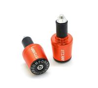 Motorbike Grip End Plug Caps Motorcycle CNC Grips Handle Bar Cap End Plugs Suitable For ST1300 7/8"22MM(Orange)