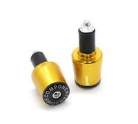 Motorbike Grip End Plug Caps Motorcycle Grips Handle Bar Cap End Plugs Suitable For CBR1100XX CNC 7/8"22MM(Gold)
