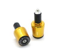 Motorbike Grip End Plug Caps Suitable For CB650F 7/8"22MM CNC Motorcycle Grips Handle Bar Cap End Plugs(Gold)