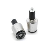 Motorbike Grip End Plug Caps Suitable For CB650F 7/8"22MM CNC Motorcycle Grips Handle Bar Cap End Plugs(Siliver)