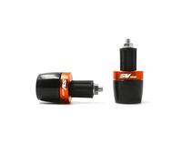 Motorbike Grip End Plug Caps Suitable For SV650 S Motorcycle 7/8" Grip Ends Handle Bar Grips Cap End Plug Slider(Orange)