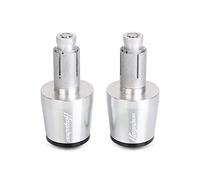 Motorbike Grip Motorcycle Handle Bar Ends Weight Handlebar Grips Caps Anti Vibration Silder Plugs For Suzuki HAYABUSA 1999-2022 2021 2020 2019 Handlebar Grip(Silver-black)