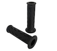 Motorbike Grips Handgrips Soft Silicone Rubber for 7/8" 22mm Handlebars (Black)