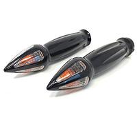 Motorbike Grips with Indicators for 1" 25mm handlebars | Compatible with Harley Davidson Sportster Dyna Softail - Most Models