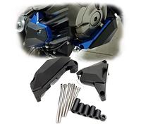 Motorbike Guard Protector For Y-AMAHA MT-07 FZ-07 2014 2015 2016 2017 MT07 FZ07 MT 07 FZ Motorcycle Engine Protective Slider Case Guard Cover Protector(Black- Silver)