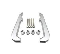 Motorbike Hand Grab Bar Motorcycle Rear Passenger Handle Grab Bar Rail Armrest Tail Handrail For GROM MSX125 Msx125 MSX 125 2021 2022 2023(SILVER)