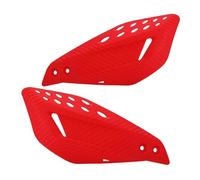 Motorbike Handgrip Guard 1 Pair Of Protective Brake Lever Hollowed Out Windshield Anti-drop Hand Guard Handle For Off-road Motorcycle(Red)